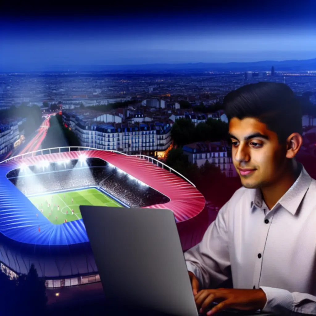 Utilisateur consultant un tableau de bord de jeu responsable pour les paris sportifs en ligne