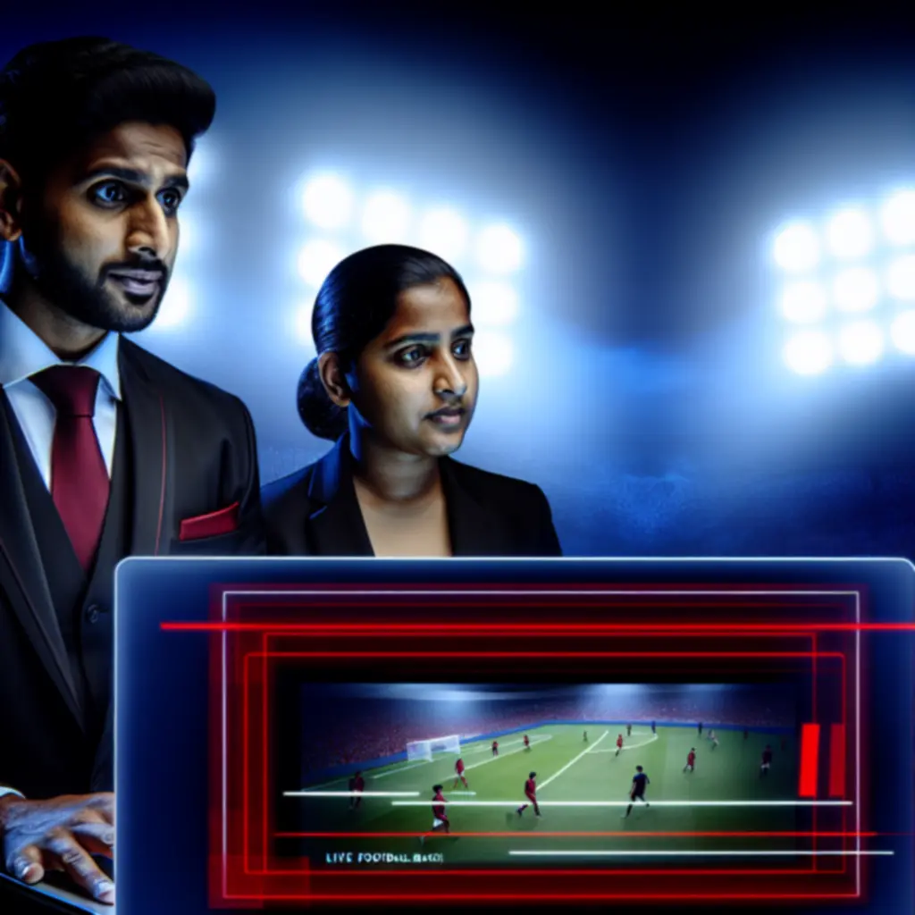 Interface de paris sportifs en ligne sur fond de match nocturne