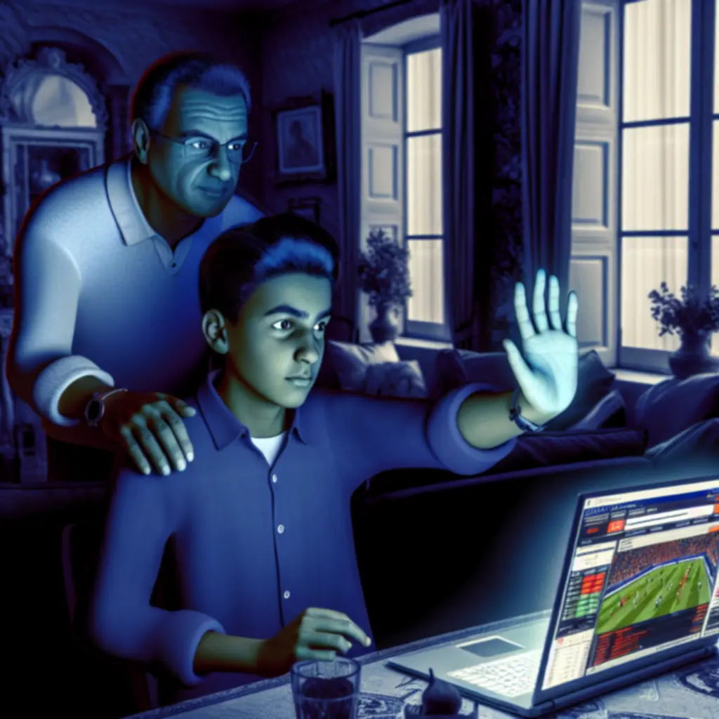 Illustration d’une protection numérique pour empêcher l’accès des mineurs aux paris sportifs en ligne